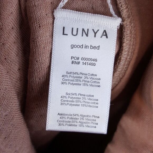 LUNYA Womens Shorts XL Tan Pull On Sweat Bermuda Pockets DOUBLE FACED $148 - Picture 6 of 10